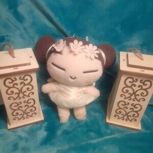 Used Korean PUCCA Ballerina Angel 6" Plush Doll. No Tag. Kinda Dirty, Korea toy